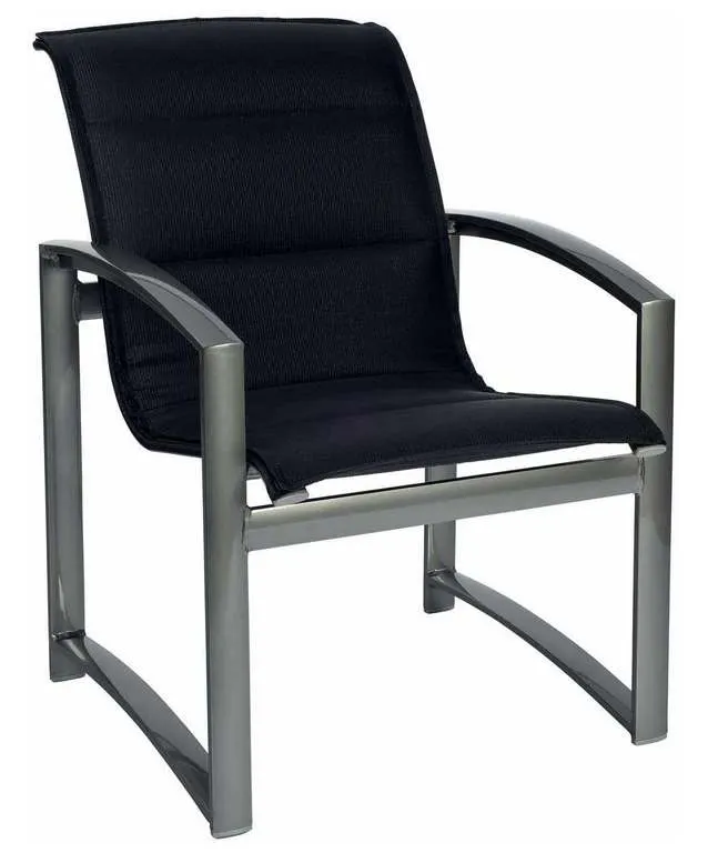 Woodard 320501 Metropolis Padded Sling Dining Armchair Woodard 320501 Metropolis Padded Sling Dining Armchair