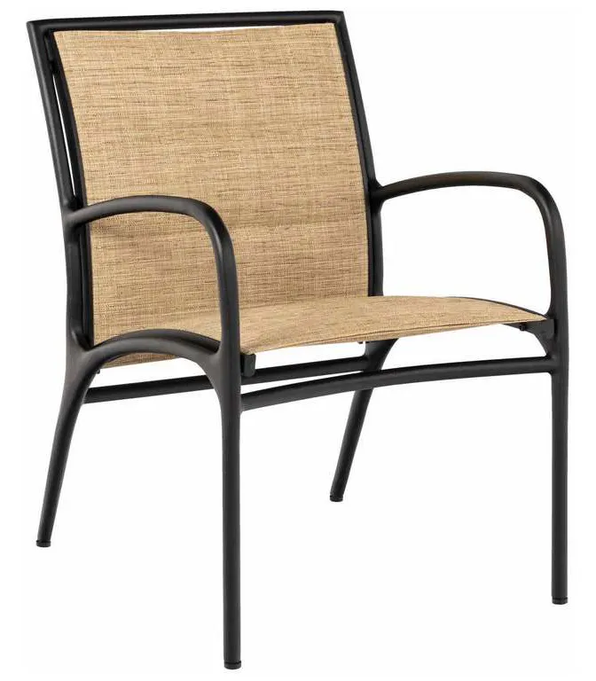 Woodard 990501 Orion Padded Sling Dining Armchair Woodard 990501 Orion Padded Sling Dining Armchair