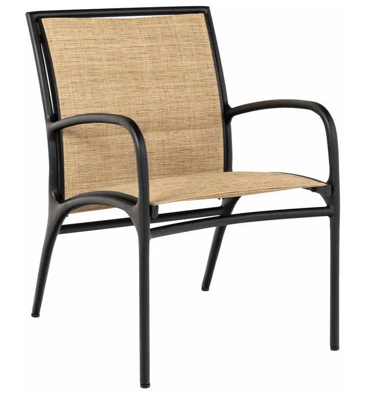 Woodard 990501 Orion Padded Sling Dining Armchair Woodard 990501 Orion Padded Sling Dining Armchair