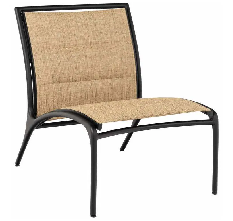 Woodard 990562T Orion Padded Sling Armless Lounge Chair Woodard 990562T Orion Padded Sling Armless Lounge Chair
