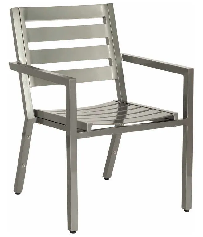 Woodard 1Y0417 Palm Coast Slat Dining Armchair Stackable Woodard 1Y0417 Palm Coast Slat Dining Armchair Stackable