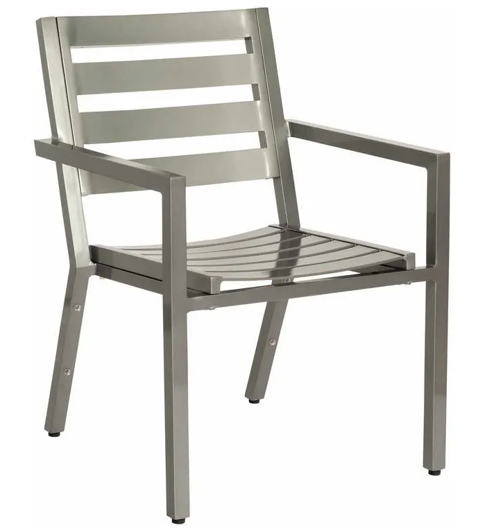 Woodard 1Y0417 Palm Coast Slat Dining Armchair Stackable Woodard 1Y0417 Palm Coast Slat Dining Armchair Stackable