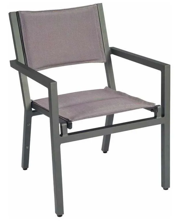 Woodard 570517 Palm Coast Padded Sling Dining Armchair Stackable Woodard 570517 Palm Coast Padded Sling Dining Armchair Stackable