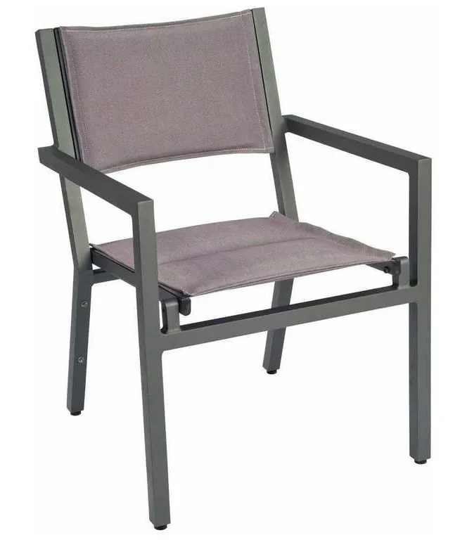 Woodard 570517 Palm Coast Padded Sling Dining Armchair Stackable Woodard 570517 Palm Coast Padded Sling Dining Armchair Stackable