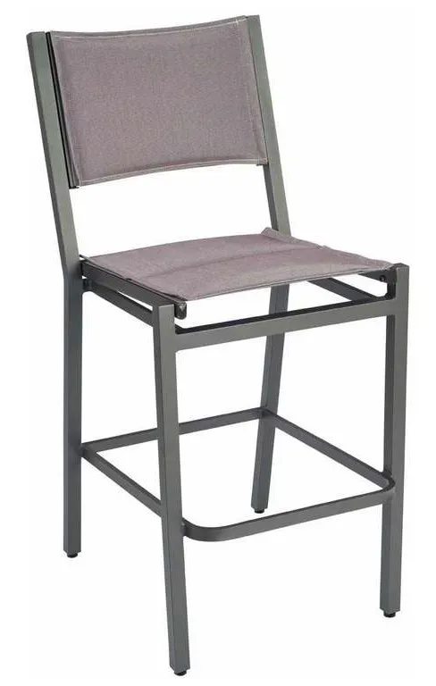 Woodard 570581 Palm Coast Padded Sling Bar Stool without Arms Woodard 570581 Palm Coast Padded Sling Bar Stool without Arms
