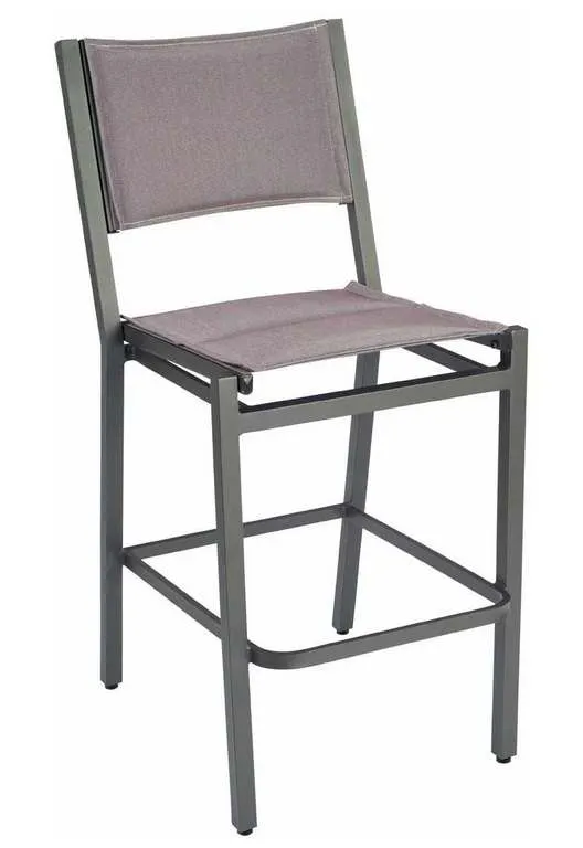 Woodard 570581 Palm Coast Padded Sling Bar Stool without Arms Woodard 570581 Palm Coast Padded Sling Bar Stool without Arms