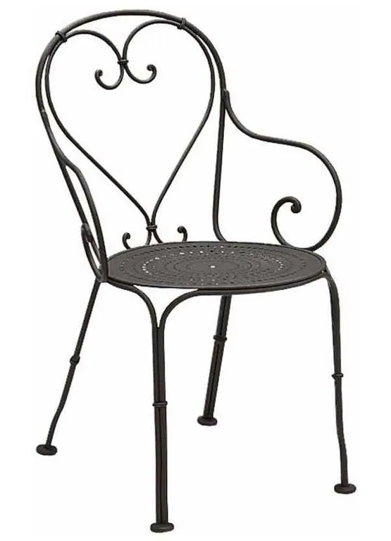 Woodard 380009 Parisienne Arm Chair Pattern Metal Seat Woodard 380009 Parisienne Arm Chair Pattern Metal Seat