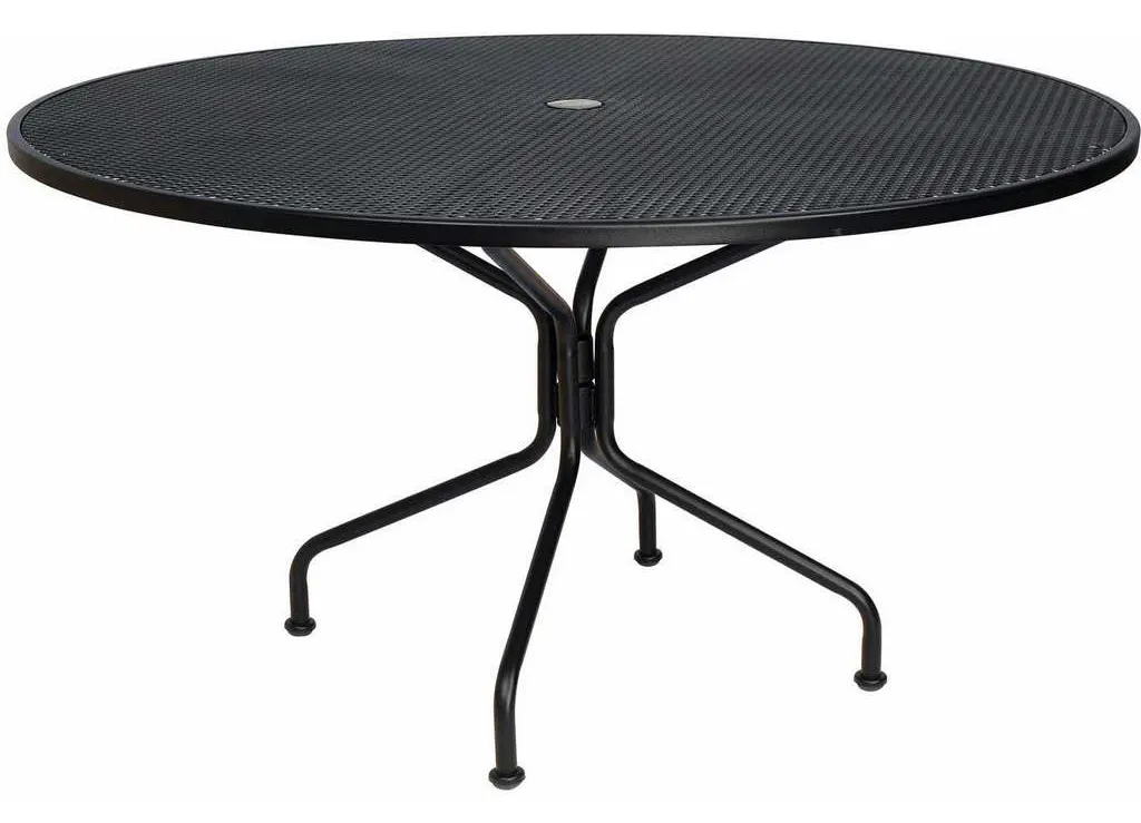 Woodard 190227 Premium Mesh RTA 54 inch Round Umbrella Table Woodard 190227 Premium Mesh RTA 54 inch Round Umbrella Table