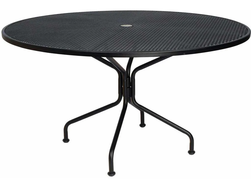 Woodard 190227 Premium Mesh RTA 54 inch Round Umbrella Table Woodard 190227 Premium Mesh RTA 54 inch Round Umbrella Table