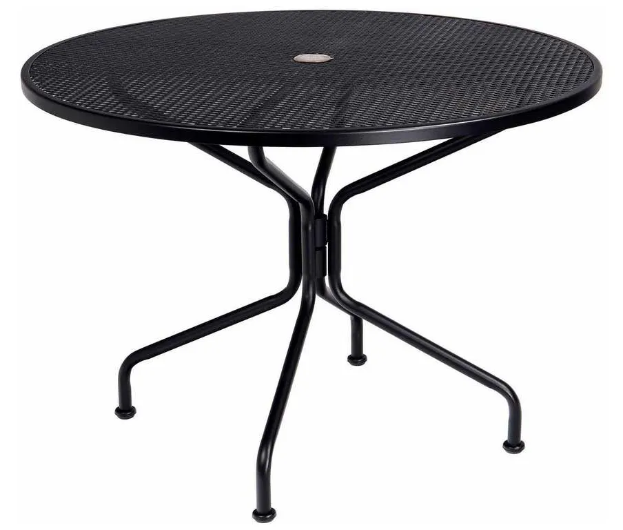 Woodard 190229 Premium Mesh Top RTA 42 inch Round Umbrella Table 4 Spoke Woodard 190229 Premium Mesh Top RTA 42 inch Round Umbrella Table 4 Spoke