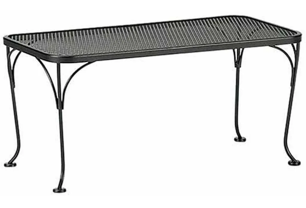 Woodard 190041 Tables and Accessories 18 inch x 36 inch Rectangular Coffee Table Woodard 190041 Tables and Accessories 18 inch x 36 inch Rectangular Coffee Table