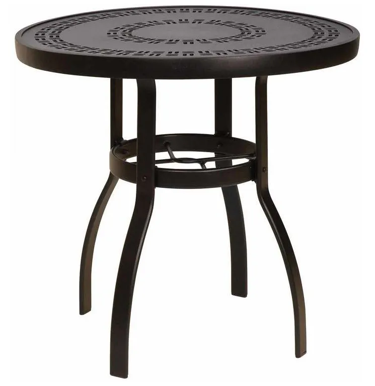 Woodard 826030A Deluxe 30 inch Dining Table with Trellis Top Woodard 826030A Deluxe 30 inch Dining Table with Trellis Top