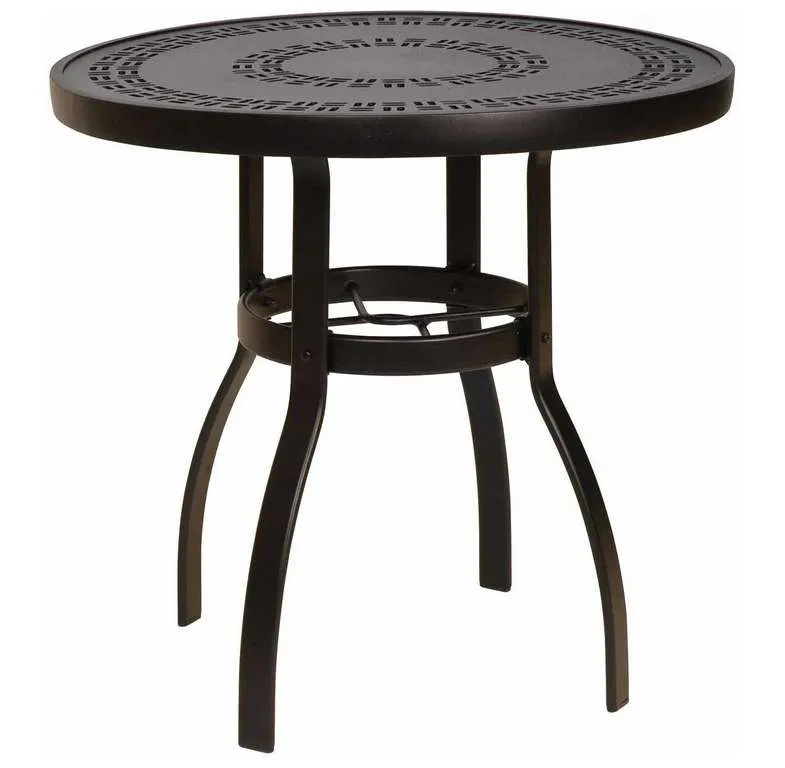Woodard 826030A Deluxe 30 inch Dining Table with Trellis Top Woodard 826030A Deluxe 30 inch Dining Table with Trellis Top