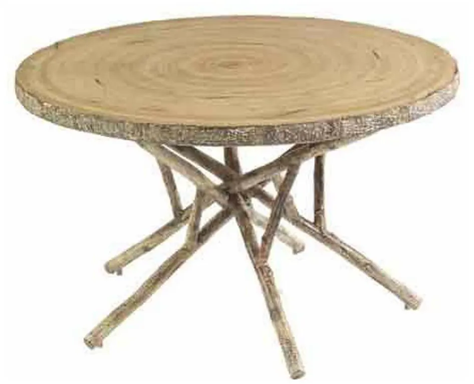 Woodard S545702 River Run 48 inch Round Birch Heartwood Dining Table Woodard S545702 River Run 48 inch Round Birch Heartwood Dining Table