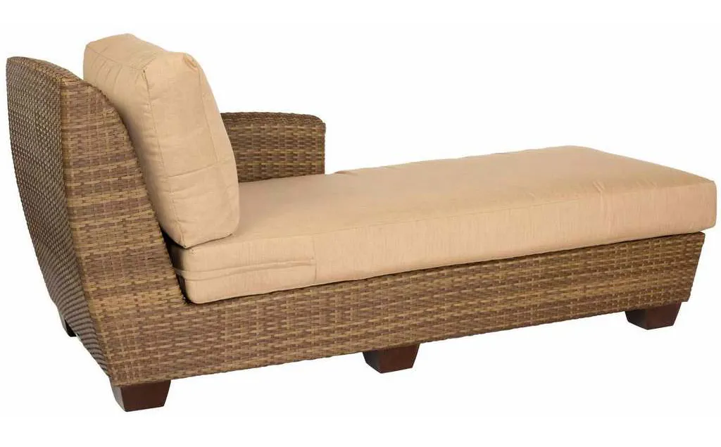 Woodard S523041R Saddleback Right Arm Facing Chaise Lounge Sectional Woodard S523041R Saddleback Right Arm Facing Chaise Lounge Sectional