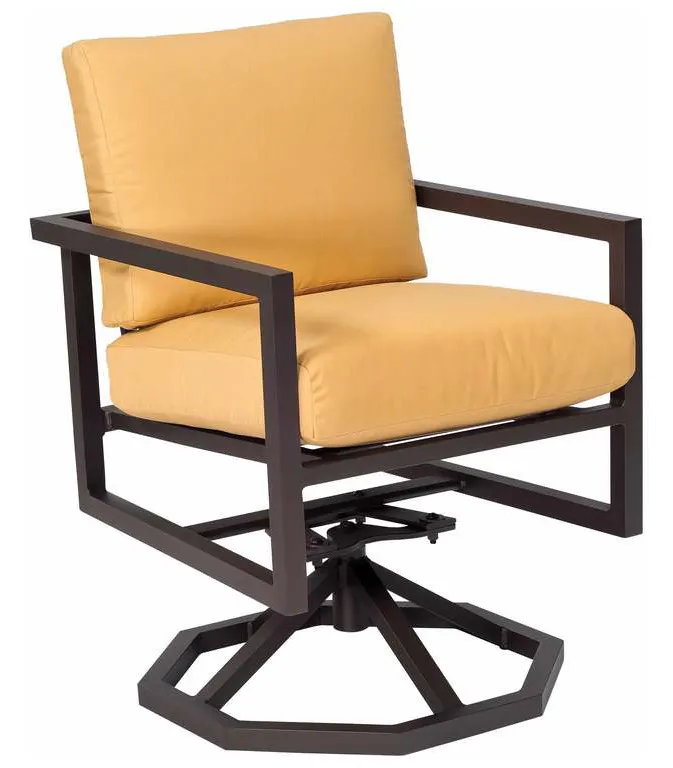 Woodard 3Z0472 Salona Swivel Rocking Dining Armchair Woodard 3Z0472 Salona Swivel Rocking Dining Armchair
