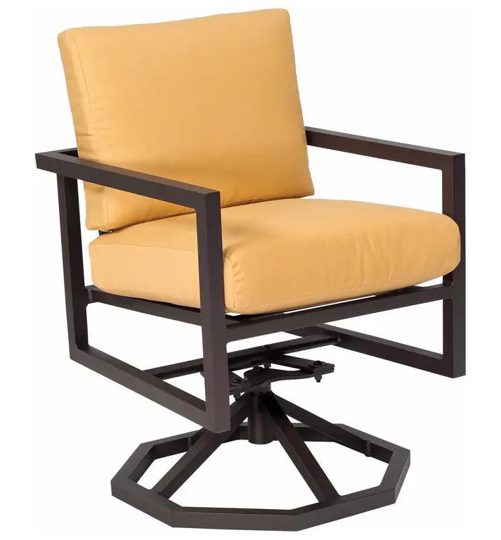 Woodard 3Z0472 Salona Swivel Rocking Dining Armchair Woodard 3Z0472 Salona Swivel Rocking Dining Armchair