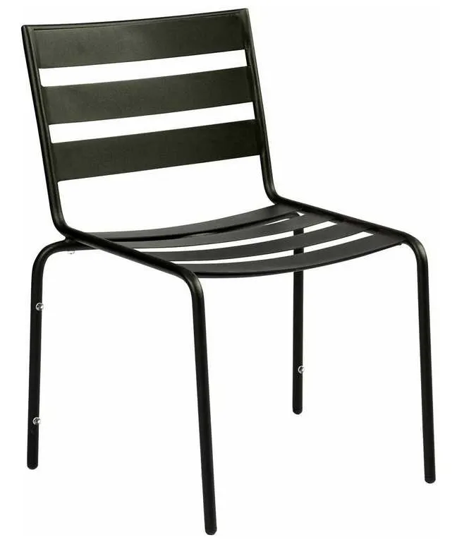 Woodard 110002.92 Metro Textured Black Dining Side Chair Stackable Woodard 110002.92 Metro Textured Black Dining Side Chair Stackable