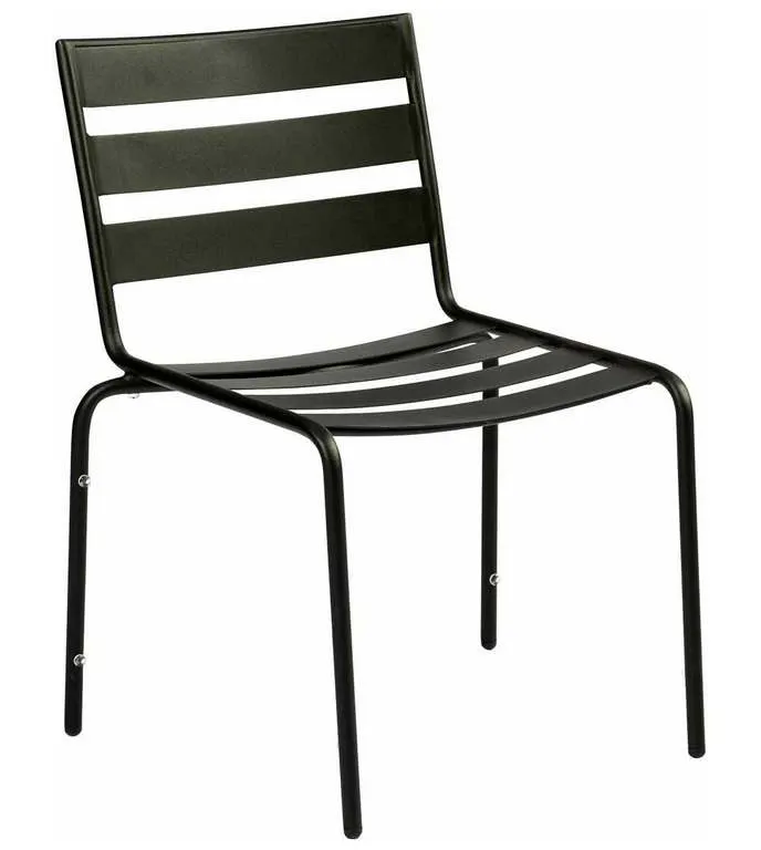 Woodard 110002.92 Metro Textured Black Dining Side Chair Stackable Woodard 110002.92 Metro Textured Black Dining Side Chair Stackable