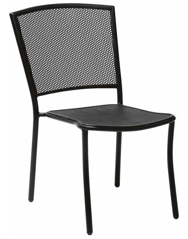 Woodard 7R0022.92 Albion Textured Black Side Chair Stackable Woodard 7R0022.92 Albion Textured Black Side Chair Stackable