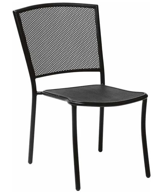 Woodard 7R0022.92 Albion Textured Black Side Chair Stackable Woodard 7R0022.92 Albion Textured Black Side Chair Stackable