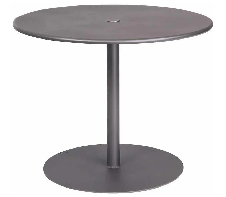 Woodard 13L3RU36 Solid Iron 36 inch Round Umbrella Table with Pedestal Base Woodard 13L3RU36 Solid Iron 36 inch Round Umbrella Table with Pedestal Base