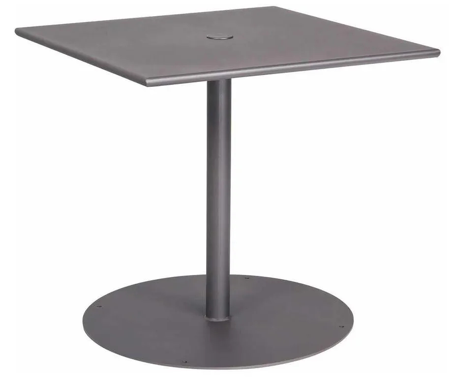 Woodard 13L3SD30 Solid Iron 30 inch Square Bistro Table with Pedestal Base Woodard 13L3SD30 Solid Iron 30 inch Square Bistro Table with Pedestal Base