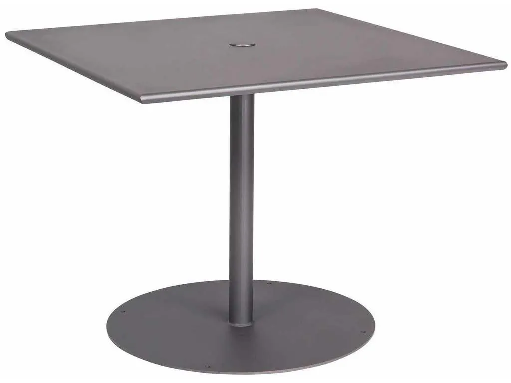 Woodard 13L3SU36 Solid Iron 36 inch Square Umbrella Table with Pedestal Base Woodard 13L3SU36 Solid Iron 36 inch Square Umbrella Table with Pedestal Base