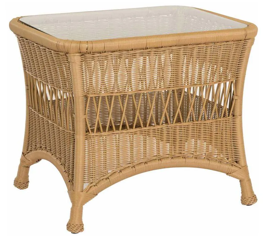 Woodard S596201 Sommerwind End Table with Glass Top Woodard S596201 Sommerwind End Table with Glass Top