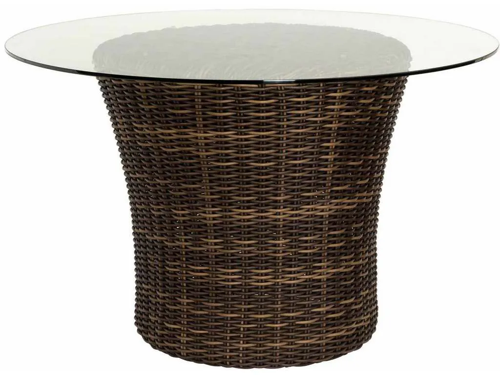 Woodard S561601 Sonoma 48 inch Round Dining Base with Glass Top Woodard S561601 Sonoma 48 inch Round Dining Base with Glass Top