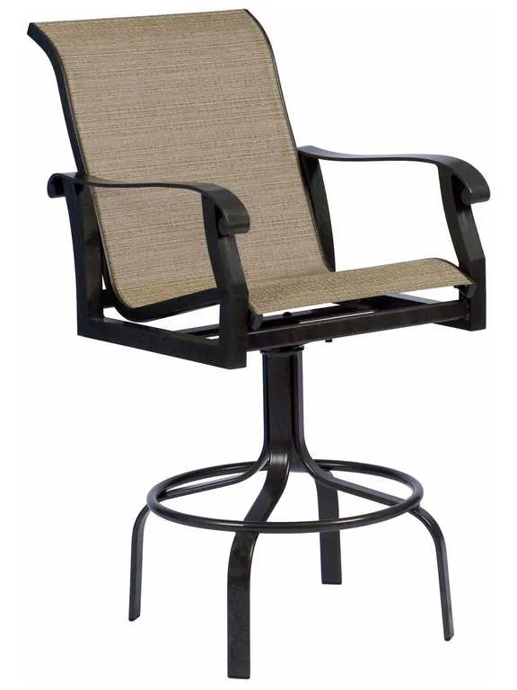 Woodard 420468 Cortland Sling Swivel Bar Stool Woodard 420468 Cortland Sling Swivel Bar Stool