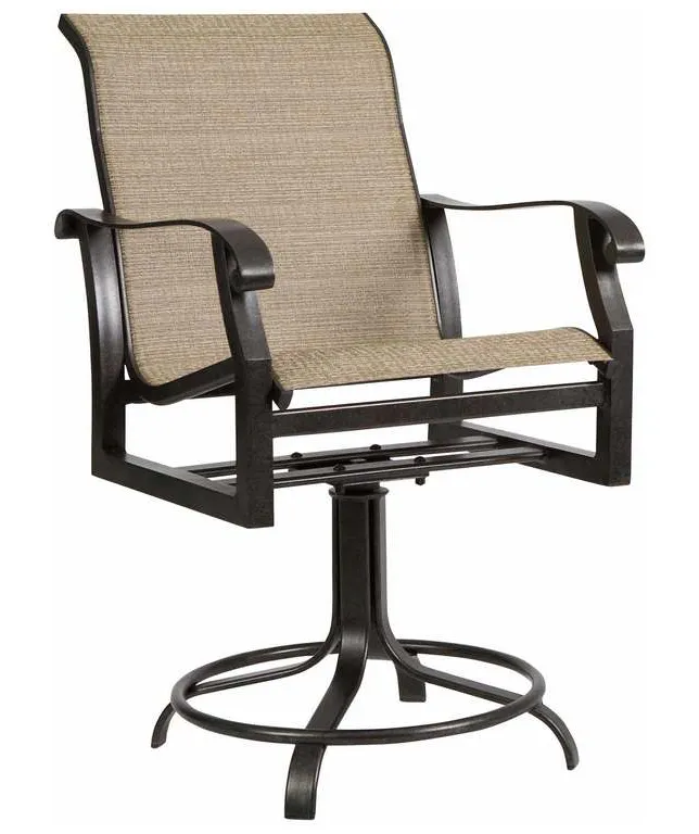 Woodard 420469 Cortland Sling Swivel Counter Stool Woodard 420469 Cortland Sling Swivel Counter Stool