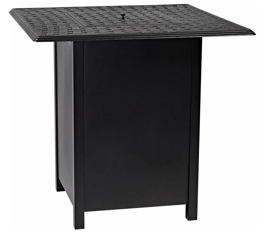 Woodard 1CM3SQSB Square Bar Height Fire Table Base with Square Burner Woodard 1CM3SQSB Square Bar Height Fire Table Base with Square Burner