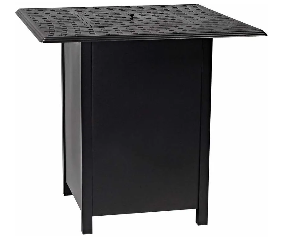 Woodard 1CM3SQSB Square Bar Height Fire Table Base with Square Burner Woodard 1CM3SQSB Square Bar Height Fire Table Base with Square Burner