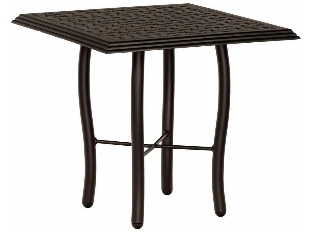 Woodard 5D2400 04921 Thatch Complete Tables Square End Table Woodard 5D2400 04921 Thatch Complete Tables Square End Table