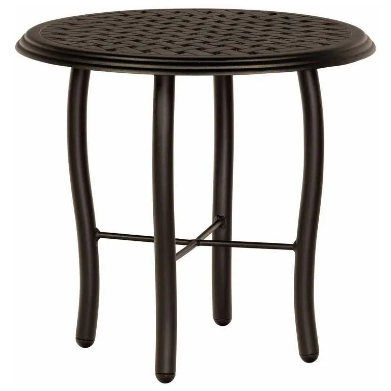 Woodard 5D2400 04922 Thatch Complete Tables Round End Table Woodard 5D2400 04922 Thatch Complete Tables Round End Table
