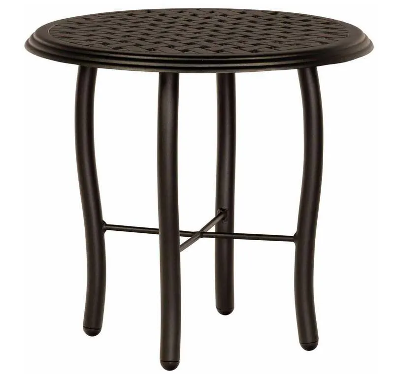 Woodard 5D2400 04922 Thatch Complete Tables Round End Table Woodard 5D2400 04922 Thatch Complete Tables Round End Table