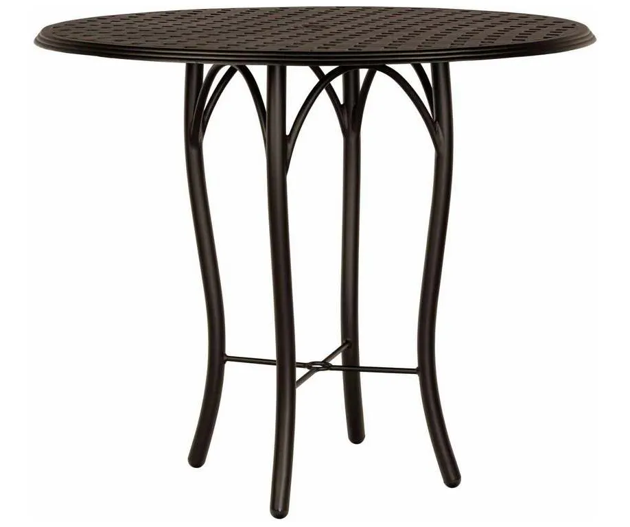 Woodard 5D6600 04948 Thatch Complete Tables Round Bar Height Table Woodard 5D6600 04948 Thatch Complete Tables Round Bar Height Table