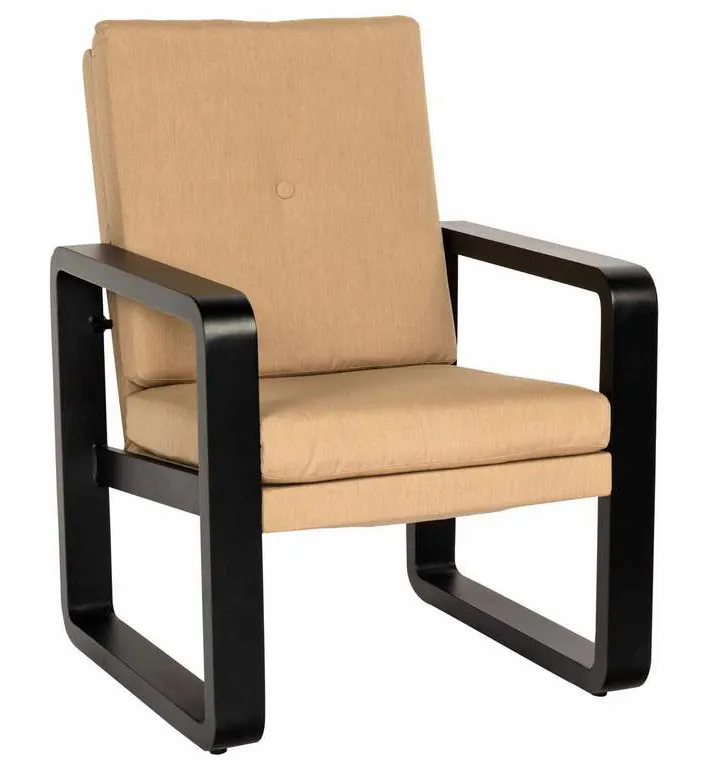 Woodard 7D0801 Vale Dining Armchair with Upholstered Back Woodard 7D0801 Vale Dining Armchair with Upholstered Back