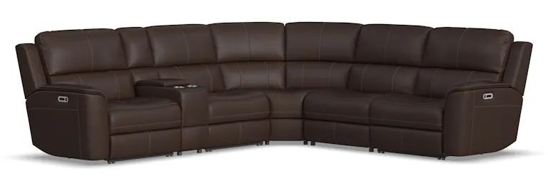 Flexsteel Furniture 1041-SECTPH Henry Power Reclining Sectional with Power Headrests and Lumbar Flexsteel Furniture 1041-SECTPH Henry Power Reclining Sectional with Power Headrests and Lumbar