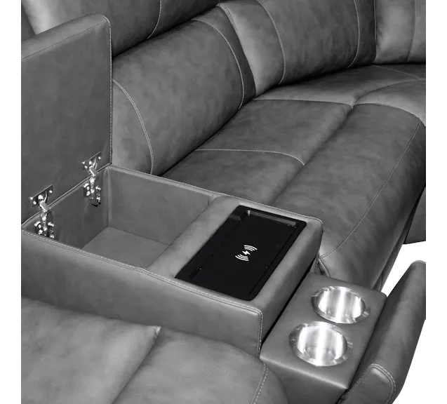 Flexsteel Furniture 1043-SECTPH Linden Power Reclining Sectional with Power Headrests and Lumbar Flexsteel Furniture 1043-SECTPH Linden Power Reclining Sectional with Power Headrests and Lumbar