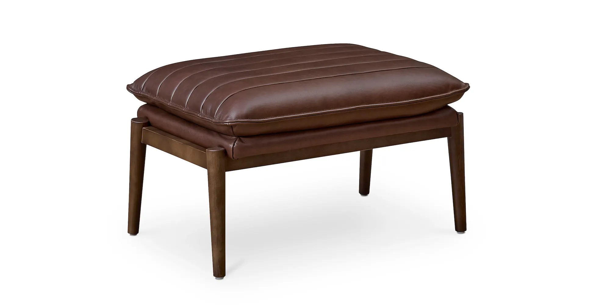 Bassett Furniture 1338-01B Ellis Leather Ottoman