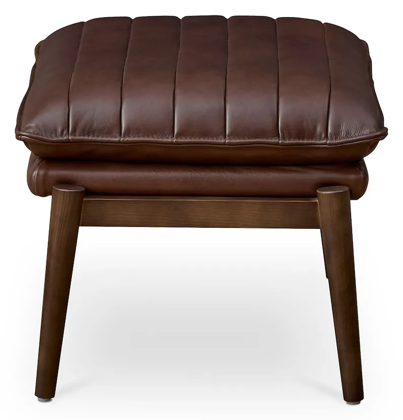 Bassett Furniture 1338-01B Ellis Leather Ottoman Bassett Furniture 1338-01B Ellis Leather Ottoman