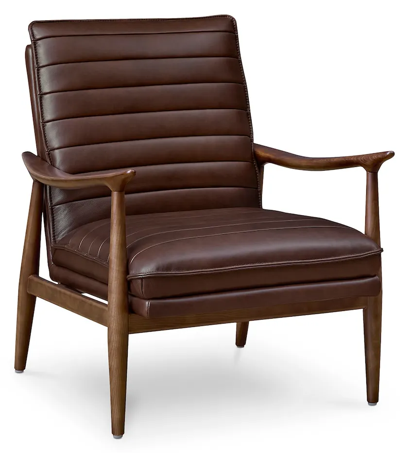Bassett Furniture 1338-02B Ellis Leather Accent Chair Bassett Furniture 1338-02B Ellis Leather Accent Chair