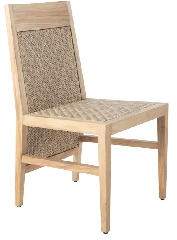 Summer Classics 1409 Savannah Teak Extended Back Side Chair Summer Classics 1409 Savannah Teak Extended Back Side Chair