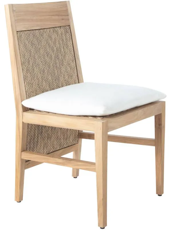 Summer Classics 1409 Savannah Teak Extended Back Side Chair Summer Classics 1409 Savannah Teak Extended Back Side Chair