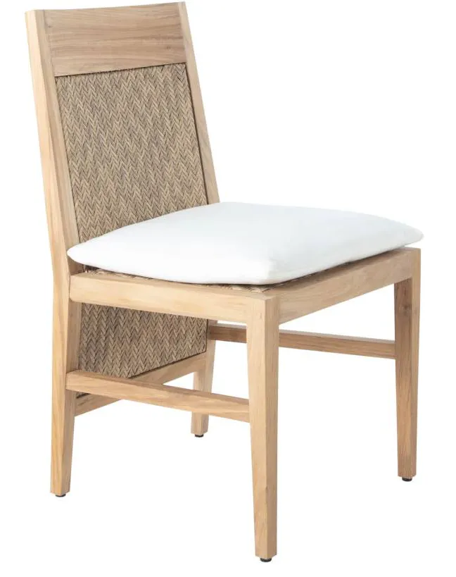 Summer Classics 1409 Savannah Teak Extended Back Side Chair Summer Classics 1409 Savannah Teak Extended Back Side Chair