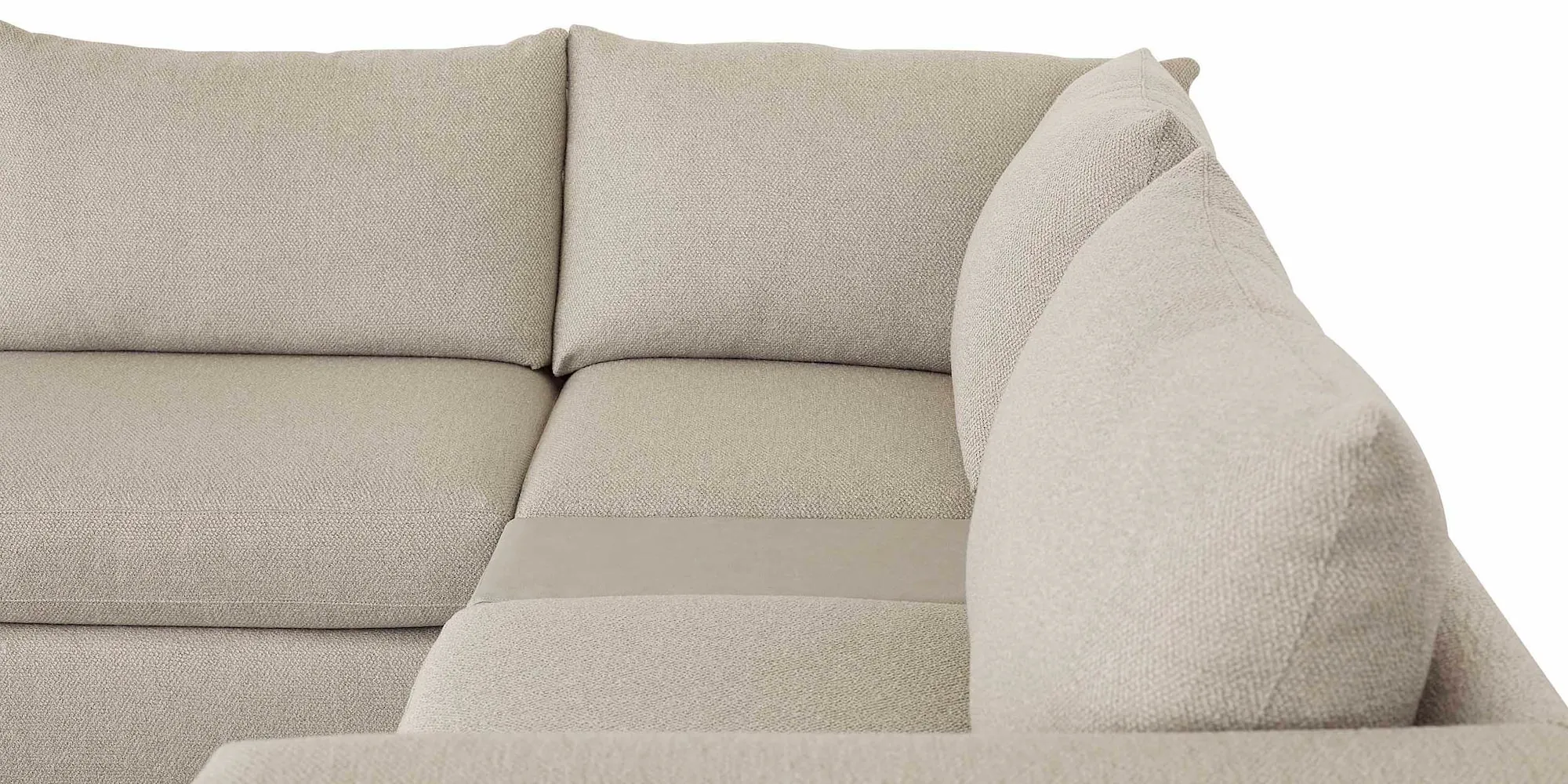 Bassett Furniture 2676-CSECTLBFC Beckham Bumper Modular Sectional with Console