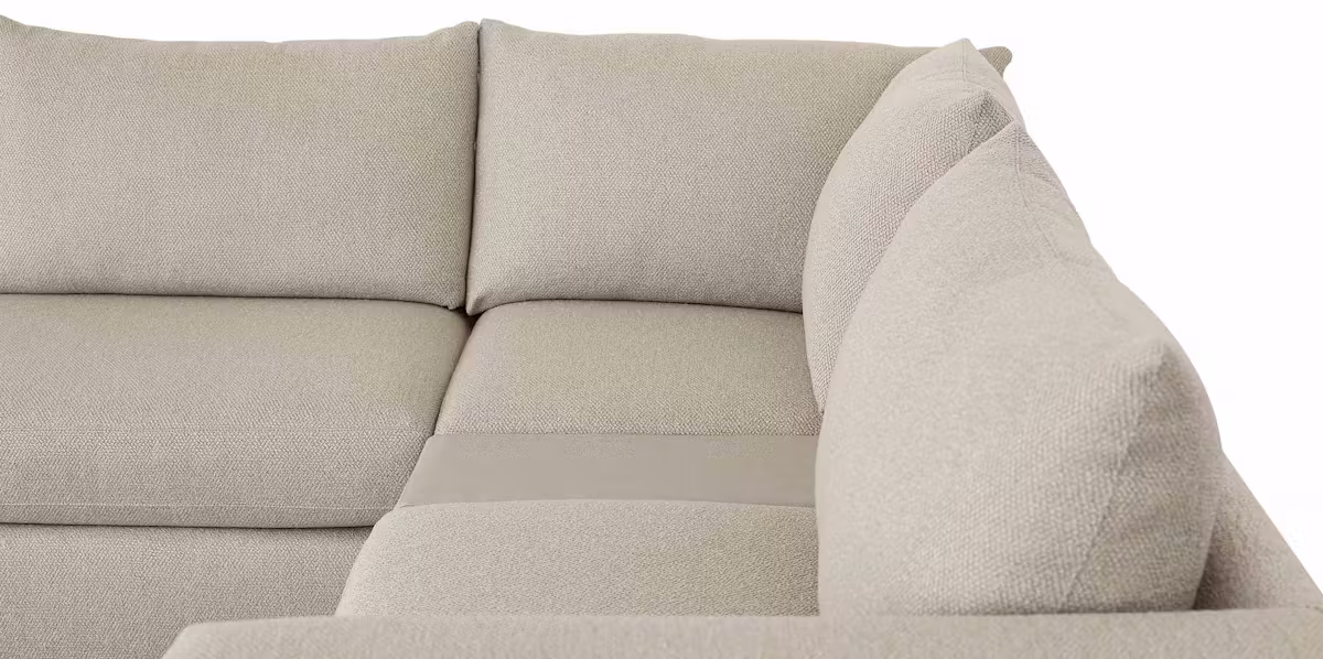 Bassett Furniture 2676-CSECTLBFC Beckham Bumper Modular Sectional with Console Bassett Furniture 2676-CSECTLBFC Beckham Bumper Modular Sectional with Console