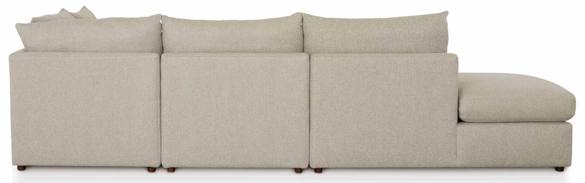 Bassett Furniture 2676-CSECTLBFC Beckham Bumper Modular Sectional with Console Bassett Furniture 2676-CSECTLBFC Beckham Bumper Modular Sectional with Console